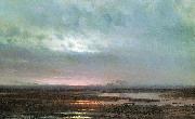 Alexei Savrasov Sundown over a marsh, Sweden oil painting artist
